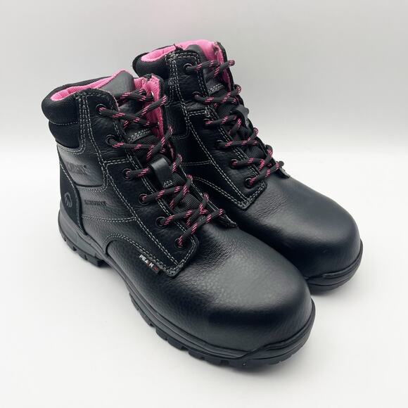 Wolverine Womens Piper Composite-Toe 6" Work Boot US 7 M Black WP Leather NIB - Picture 6 of 13